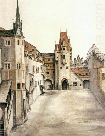 Albrecht Durer Courtyard of the Former Castle in Innsbruck without Clouds china oil painting image